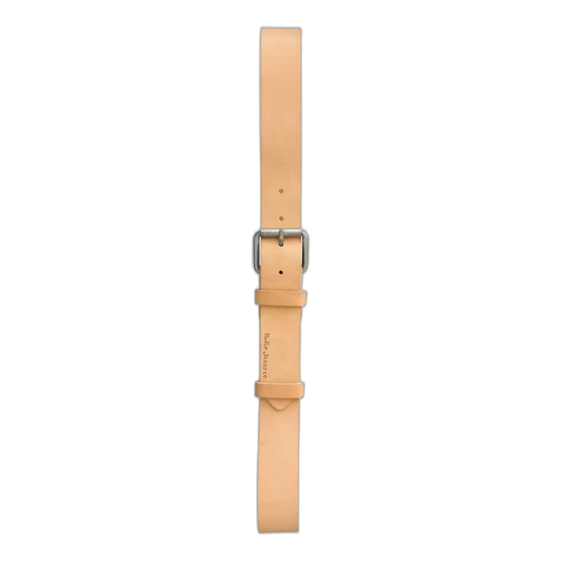 Image of Nudie Jeans Leather belt Nudie Jeans Pedersson Beige Male 80 cm