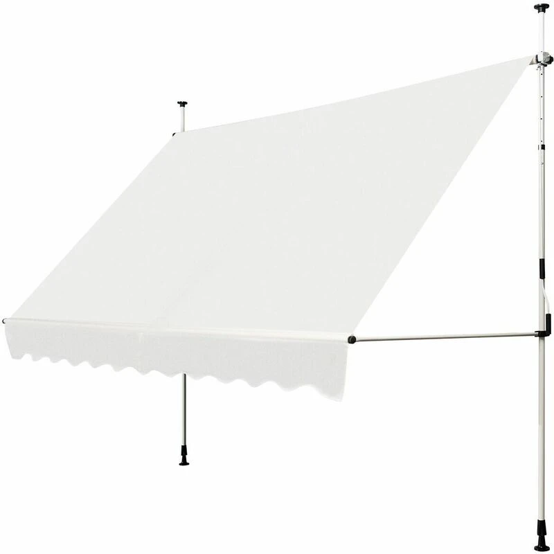 Image of COSTWAY Home Office Desk Computer Desk PC Laptop Table w/ Bookshelf & Host Stand White