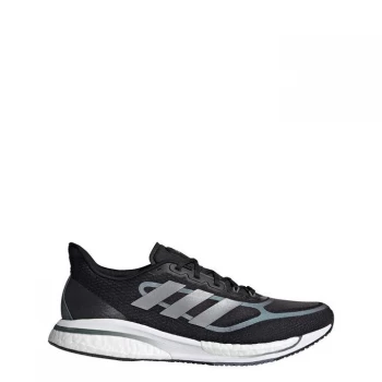 Image of adidas Supernova+ Shoes Mens - Core Black / Silver Metallic /