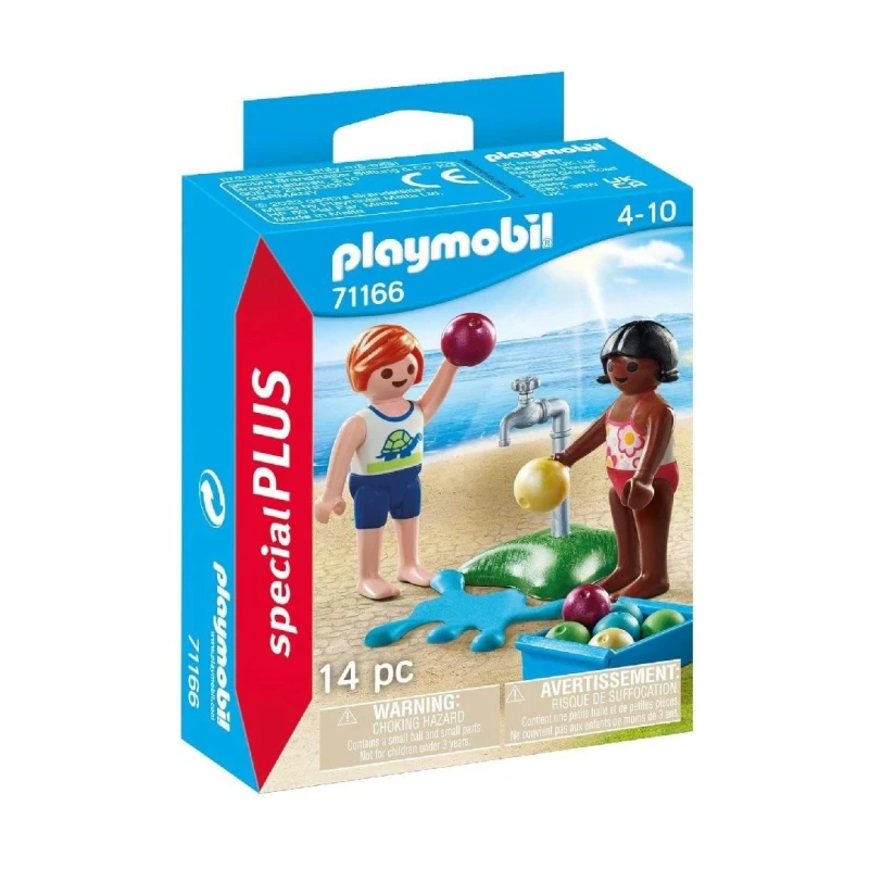 Image of PLAYMOBIL 71166 Special Plus Children With Water Balloons Set Multi unisex