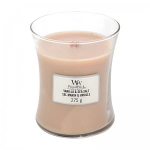 Image of WoodWick Sea Salt Vanilla Medium Jar Candle 275g