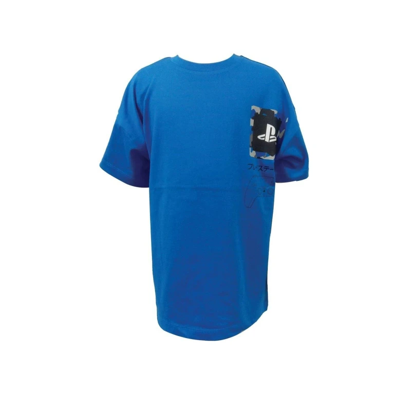 Image of Character PlayStation Boys Printed T-Shirt - Blue Blue 6 - 7 Years