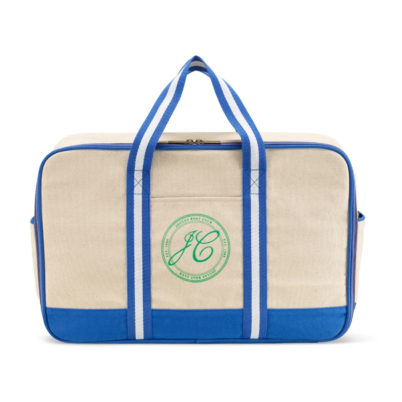 Image of Joules Duffle - Boat Club Duffle - Boat Club - 32(h) x50(w) x 15(d) cm - Natural Blue - Jlb5008-111 Natural Blue