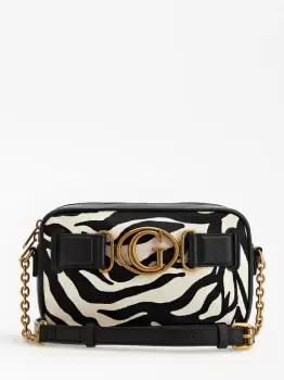 Image of Guess Aviana Genuine Leather Crossbody