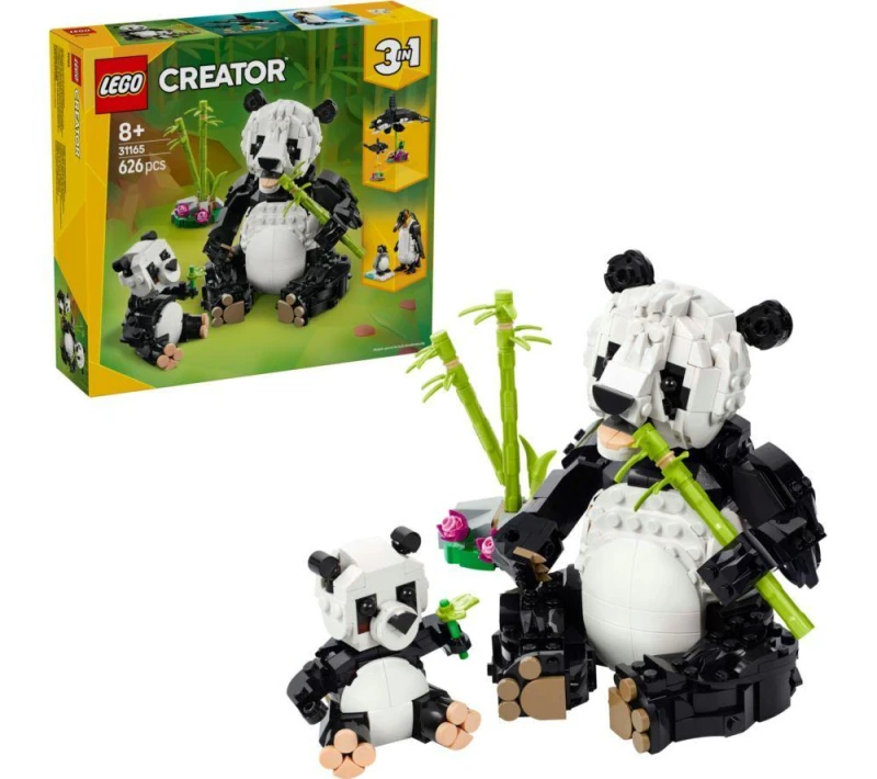 Image of LEGO LEGO Creator 3in1 Wild Animals: Panda Family Toy Set 31165