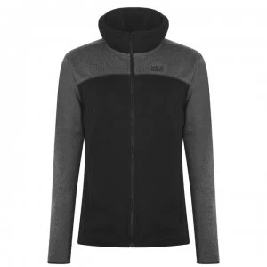 Image of Jack Wolfskin Elk Hooded Fleece Mens - Black