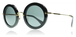 Image of Miu Miu MU13NS Sunglasses Black 1AB1A1 49mm