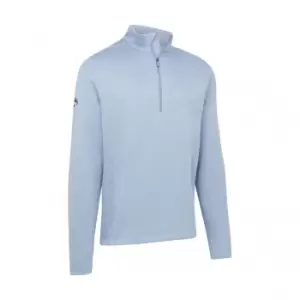 Image of Callaway WAFFLE 1/4 ZIP PULLOVER - MOUNTAIN SPRING HTR - L