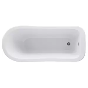 Image of Hudson Reed Brockley Freestanding Bath With Deacon Leg Set (1700mm) - White