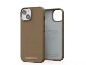 Image of Njord byELEMENTS Suede Comfort+ Case for Apple iPhone 14, Camel