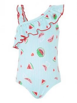 Image of Monsoon S.E.W. Baby Girls Mia Watermelon Swimsuit - Turquoise