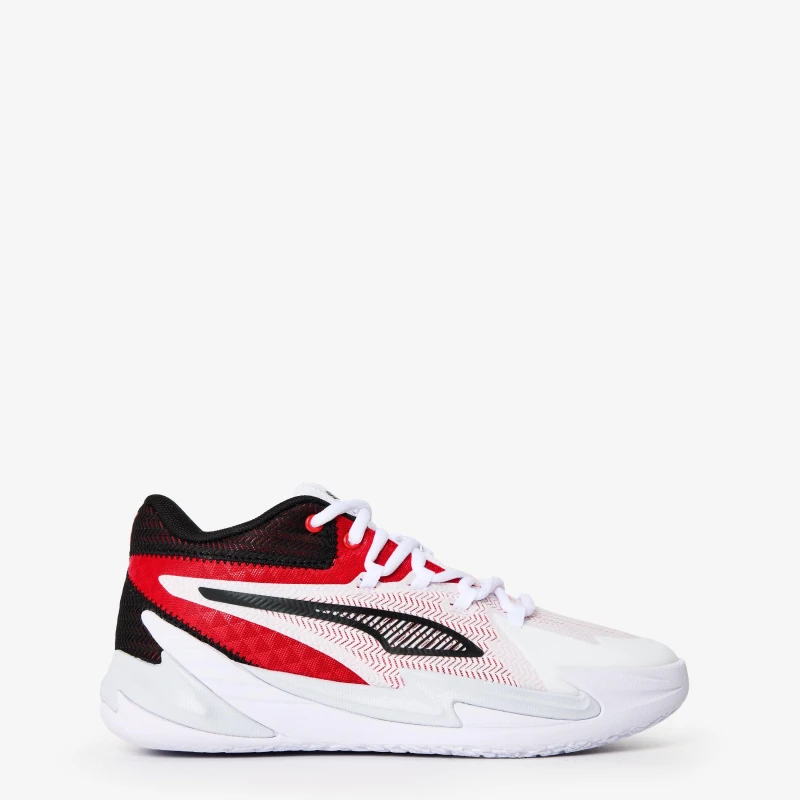 Image of Puma Unisex Kids Dagger Basketball Trainers Puma Red/Bla unisex 3 (35.5)