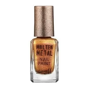 Image of Barry M Molten Metal Glitter Nail Polish - Gold Rush Pink