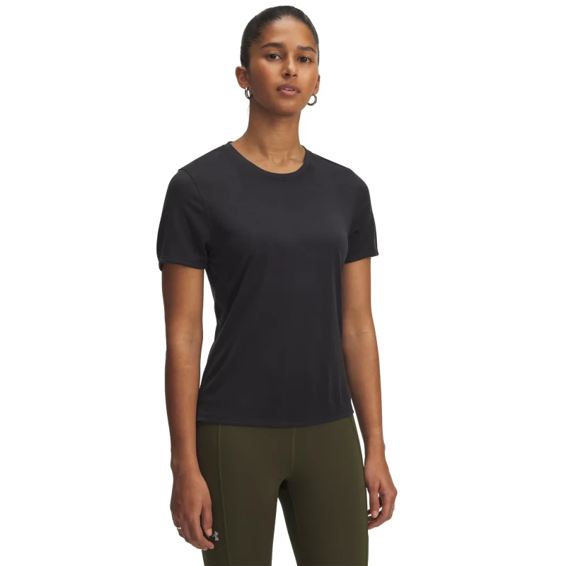 Image of Womens T-Shirt Under Armour Launch Jacquard Noir Female XS