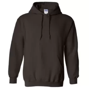 Image of Gildan Heavy Blend Adult Unisex Hooded Sweatshirt / Hoodie (XL) (Dark Chocolate)