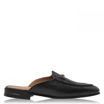 Image of Reiss Lewis Hardware Mules - Black