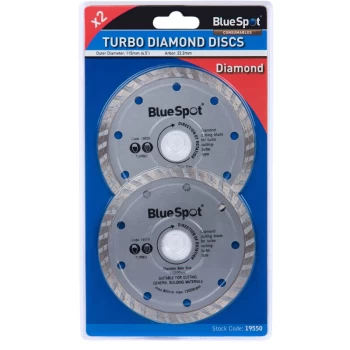 Image of Bluespot - 19550 2 Piece Turbo 115mm (4.5') Diamond Discs