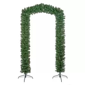 Image of 8ft Green Artificial Christmas Tree Arch