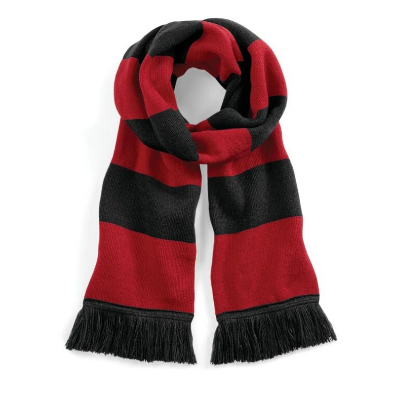 Image of Beechfield Beechfield Men Varsity Scarf in Black One Size Male 5063425815517