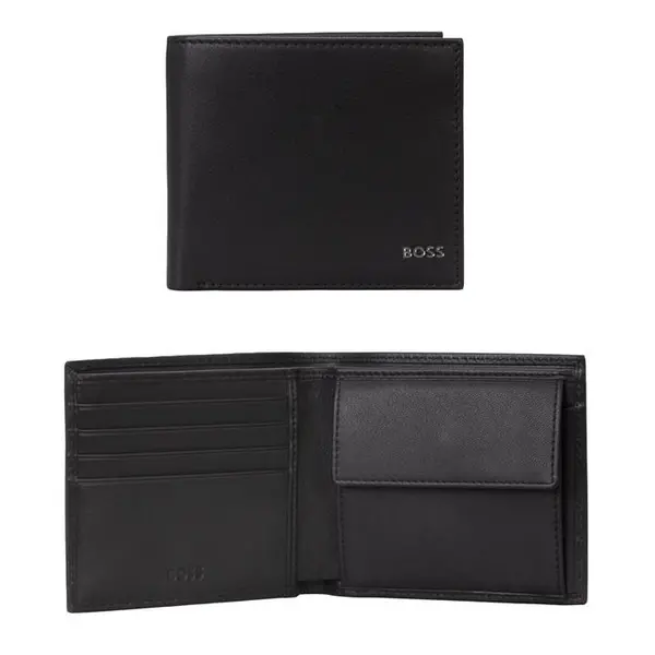 Image of Boss Randy 4 Card Coin Wallet - Black One Size