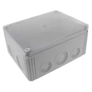 Image of Wiska COMBI Clear Cover DK Junction box with clamping terminals Light Grey - 10110738