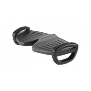 Image of Manhattan Foot Rest/Rocker Under-Desk Comfort and Productivity Enhancer Two Rocking Motions 277 x 502mm Textured Surface Black Lifetime Warranty