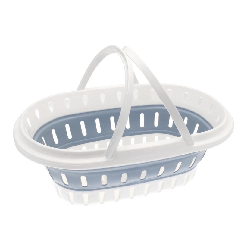 Image of Country Club Country Club Collapsible Laundry Basket in White White One Size Unisex 5023674230332