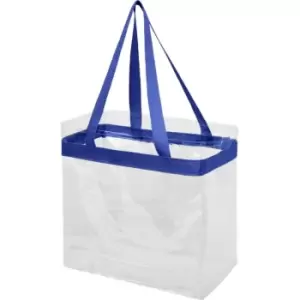 Image of Bullet Hampton Tote (30.5 x 15.2 x 30.5 cm) (Royal Blue/Transparent)