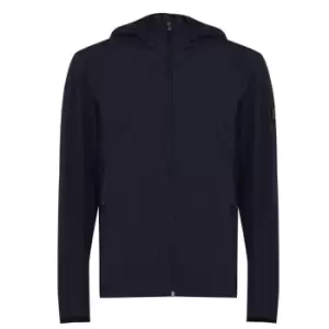 Image of Boss Hooded Water Repellent Lightweight Jacket - Blue