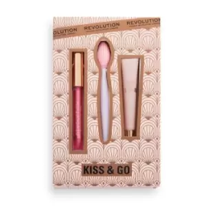 Image of Makeup Revolution Kiss & Go Makeup Gift Set