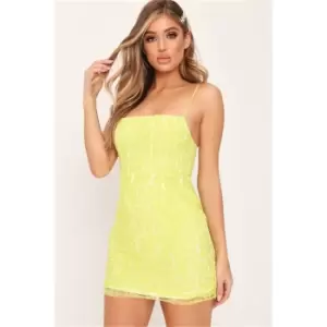 Image of I Saw It First Lime Lace Cami Mini Dress - Green