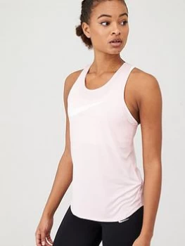 Image of Nike Running Swoosh Tank Top - Rose , Rose Size M Women