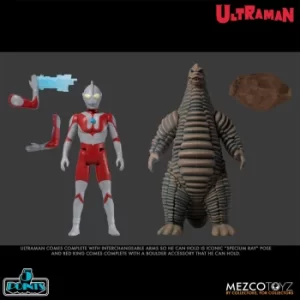 Image of Mezco Ultraman and Red King 5 Points Deluxe Box Set