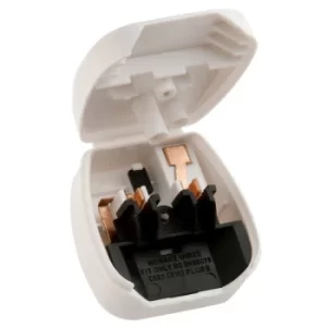 Image of Power Connections PC8338-WH-R-3A White Plug Converter 3A