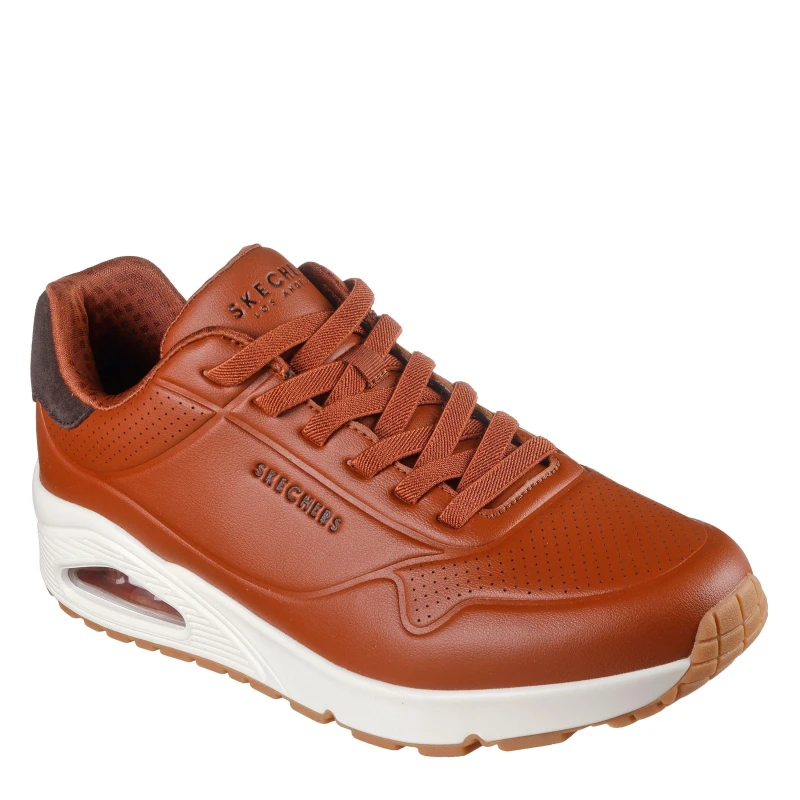 Image of Skechers UNO Stand On Air Trainers Mens COG Brown male 9 (43)