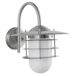 Image of Pacific Lifestyle Metal and Opaque Glass Wall Light - Brushed Steel