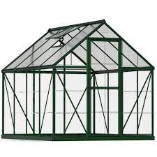 Image of Palram - Canopia Hybrid 6 x 10ft - Green Greenhouse Polycarbonate and aluminium