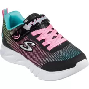 Image of Skechers Girls Flicker Flash Cushioned Slip On Trainers UK Size 13 (EU 32)