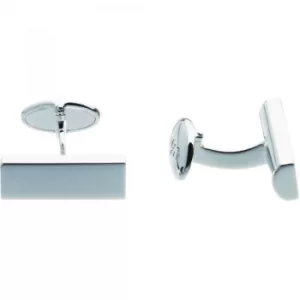 Image of Mens Links Of London Sterling Silver Rogue Identity T-Bar Rectangular Cufflinks