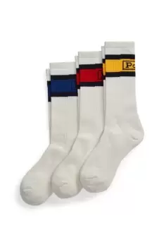 Image of 3 Pack Classic Stripe Crew Sock