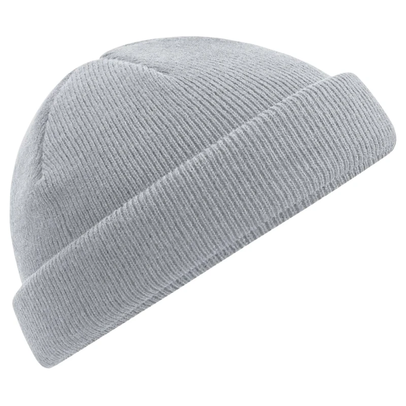 Image of Beechfield Beechfield Men Fisherman Mini Beanie in Light Grey Light Grey One Size Male 5063107002358