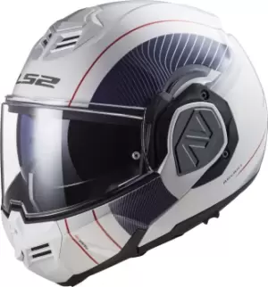 Image of LS2 FF906 Advant Cooper Helmet, white-blue Size M white-blue, Size M