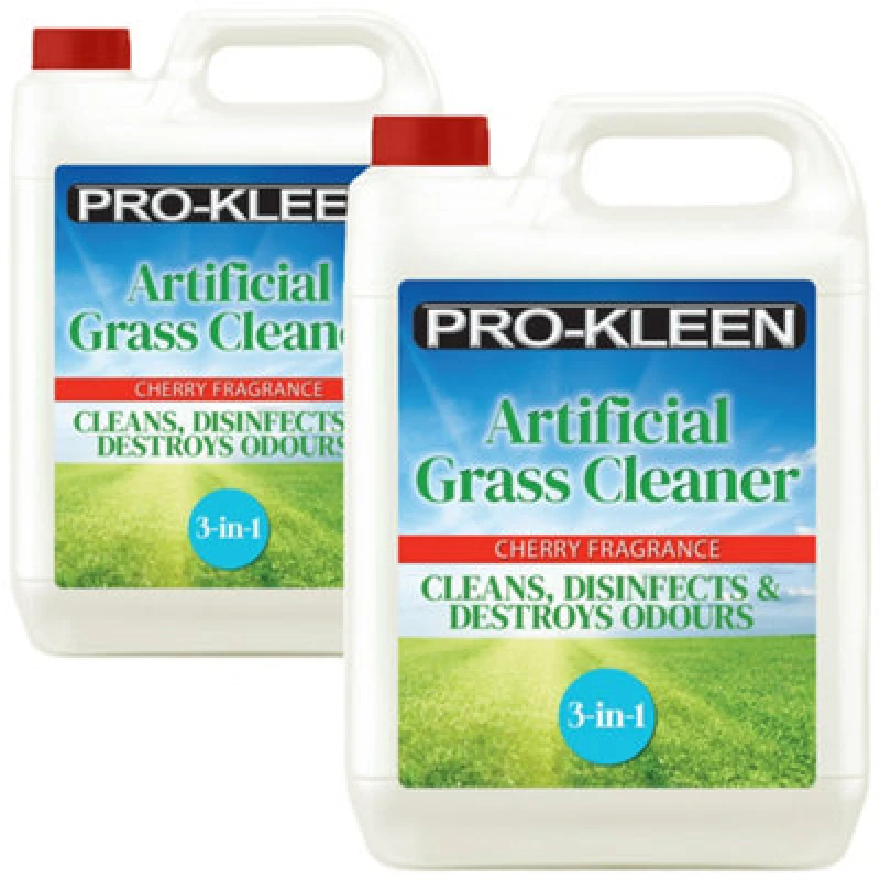 Image of ProKleen Artificial Grass Cleaner Disinfectant 2 x 5L Cherry Fragrance Clear unisex