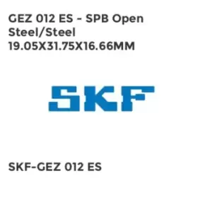 Image of GEZ 012 ES - SPB Open Steel/Steel 19.05X31.75X16.66MM