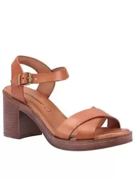 Image of Hush Puppies Georgia Heeled Sandal - Tan, Size 4, Women