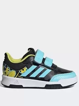 Image of adidas X Disney Tensaur Sport Mickey Hook-and-loop Shoes, Black/Blue, Size 8.5 Younger