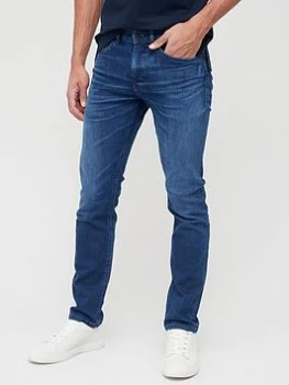 Image of Hugo Boss Delaware Slim Fit Jeans Mid Blue Size 32 Men
