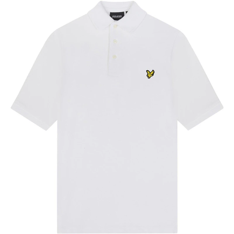 Image of Lyle and Scott Lyle Classic SS Polo - White White 7 - 8 Years