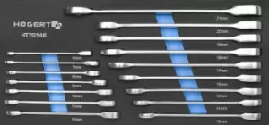 Image of Hogert Technik Ratchet Double Ring Spanner Set HT7G146