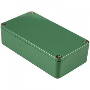 Image of Hammond Electronics 1590BBGR 1590BBGR Universal enclosure 118.5 x 93.5 x 34 Aluminium Green